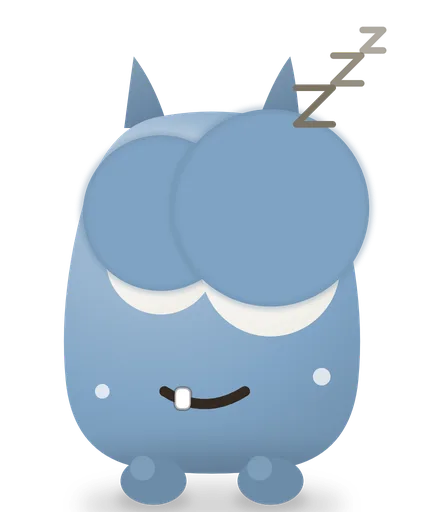 Cubie, asleep