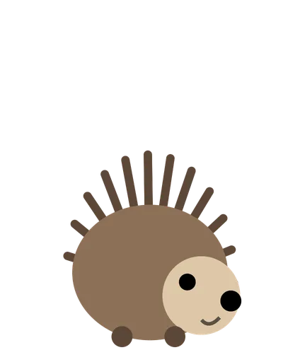A hoglet, the hedgehog right after it hatches